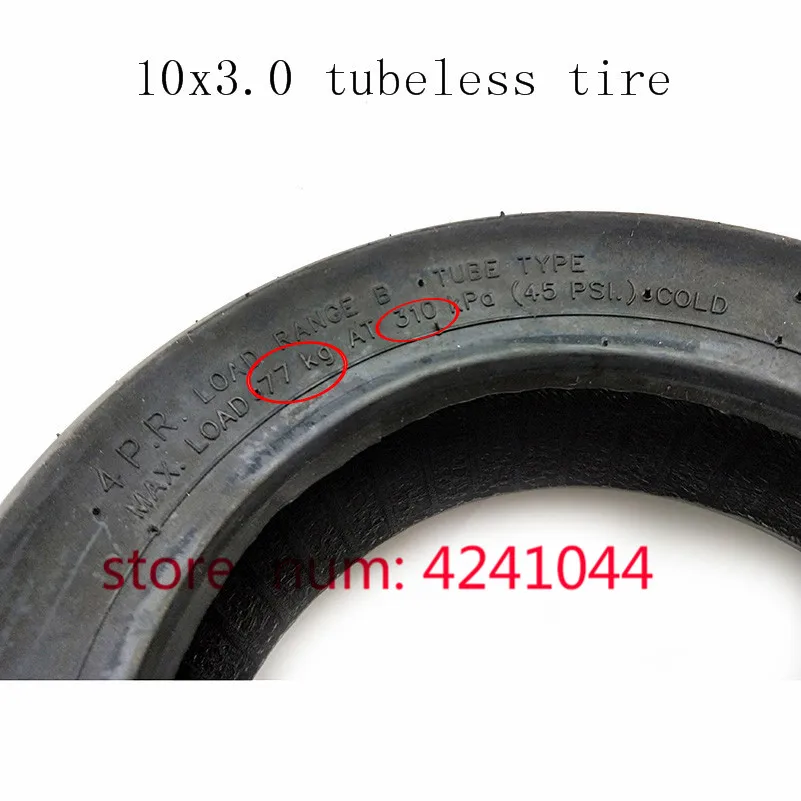 Бескамерная вакуумная шина для электроскутера 10x3 0 10*3 10-дюймового мотора скутера