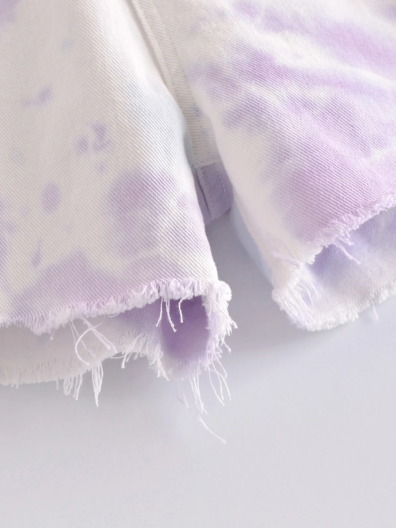 

ZA 2021 spring and summer women's fashion tie-dye denim casual shorts chic pocket casual shorts retro sexy street women's shorts