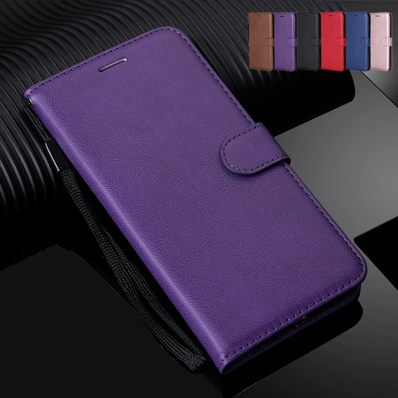 Однотонный Чехол-книжка с бумажником для Motorola G2 G4 G5 G5S G6 G7 C Plus Z3 Play Z Force X style E4 E5 Moto One power P30 Note