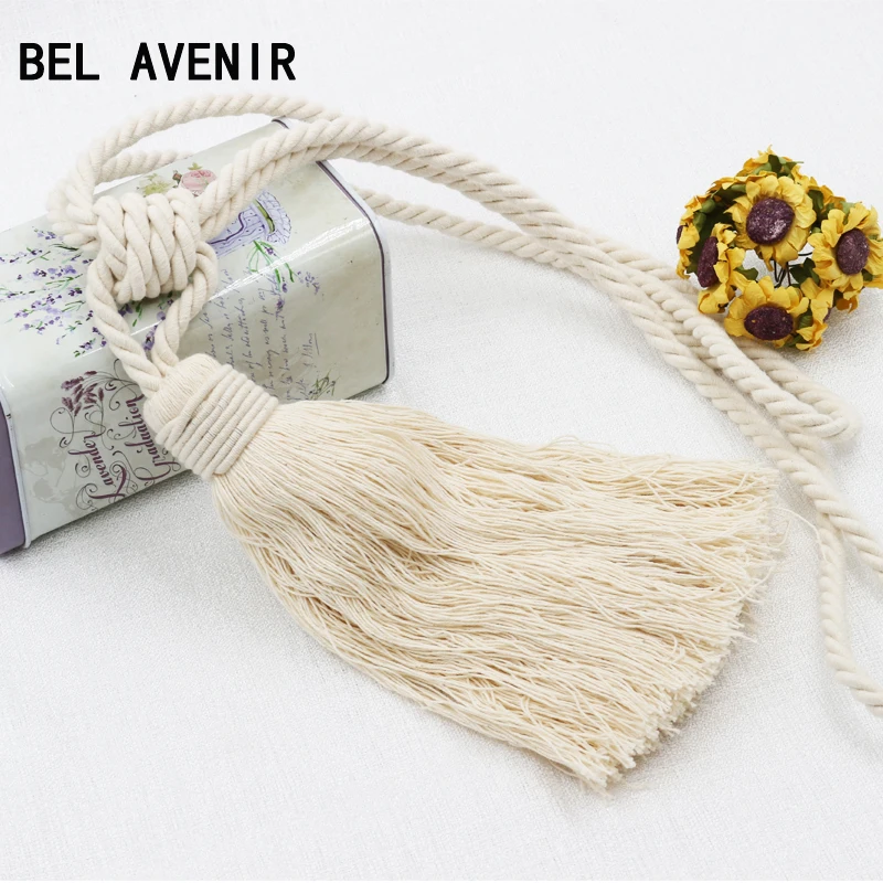 1 шт. белые аксессуары зажимы для штор ручного плетения с кисточкой | Дом и сад