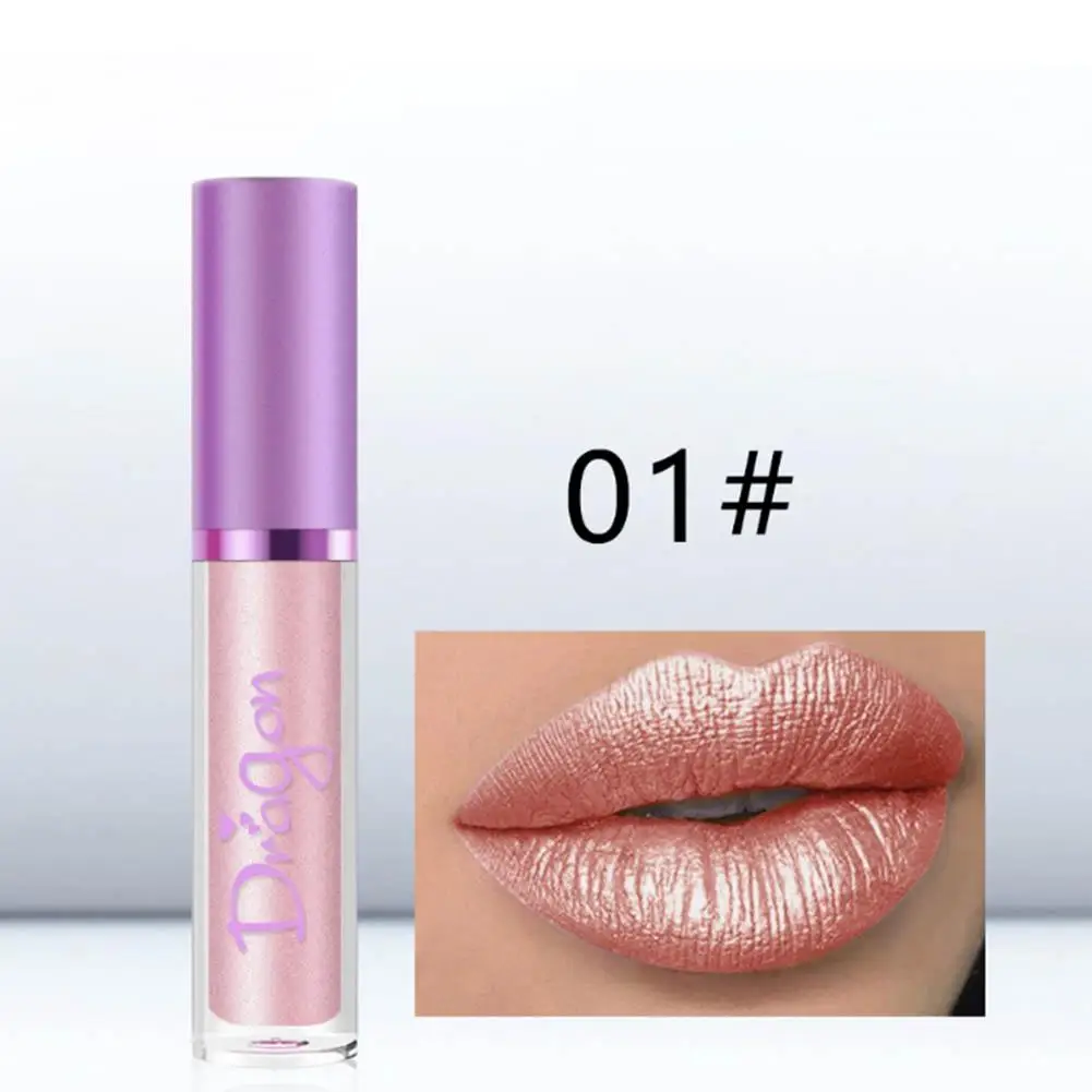 1 шт Макияж блестящие золочение блеск для губ Длительное Действие оттенок