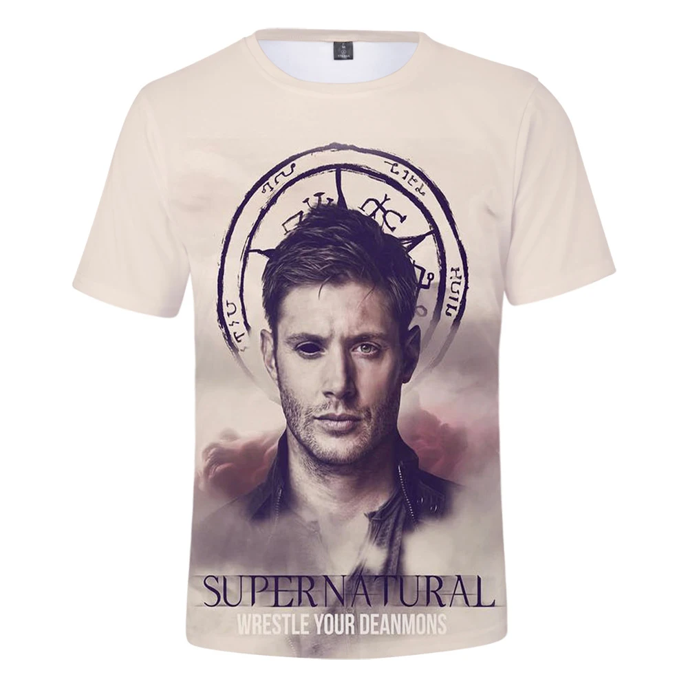 

Supernatural 3D T-shirt Men Women 2021 New Fashion Casual Harajuku Hip Hop T-shirt Supernatural 3D Printed T-shirts Tees Tops