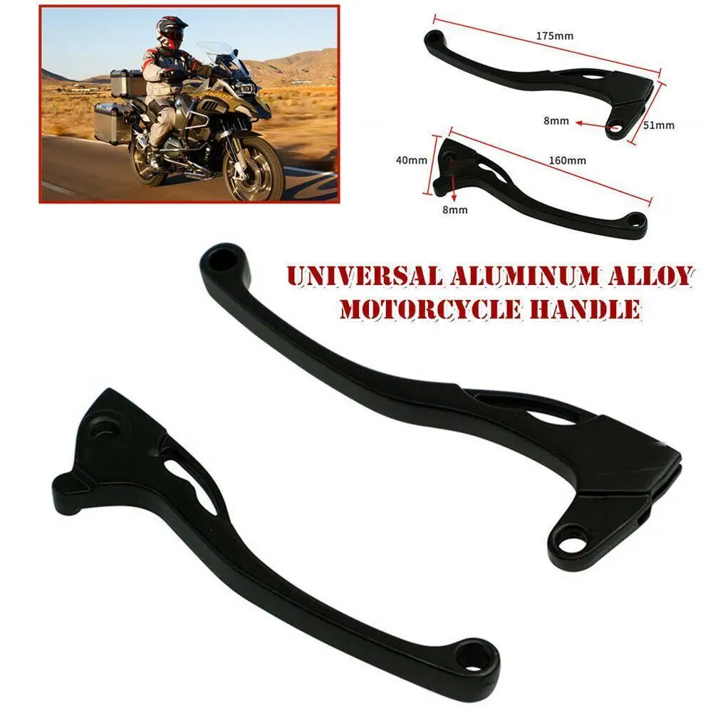 

8MM Black Aluminum Alloy Motorcycle Handle Front Brake Handle Horn Accessories Lever With Clutch W3D5