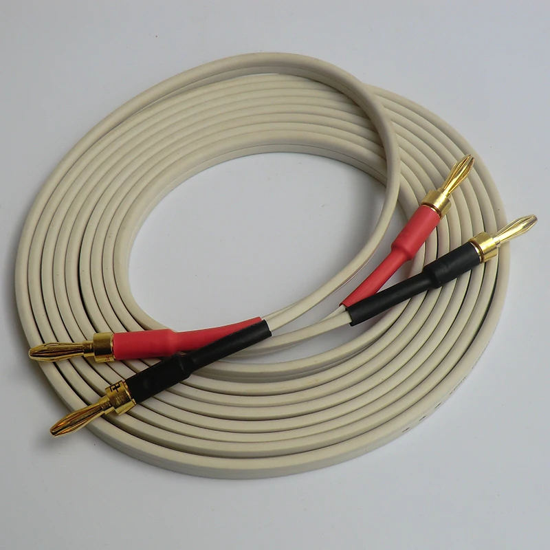 Аудиокабель для динамика с банановым штекером из позолоченной чистой меди HIFI