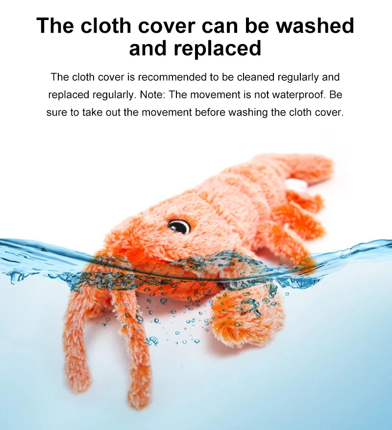 Игрушка для домашних животных кошек электрическая имитация Прыгающего лобстера