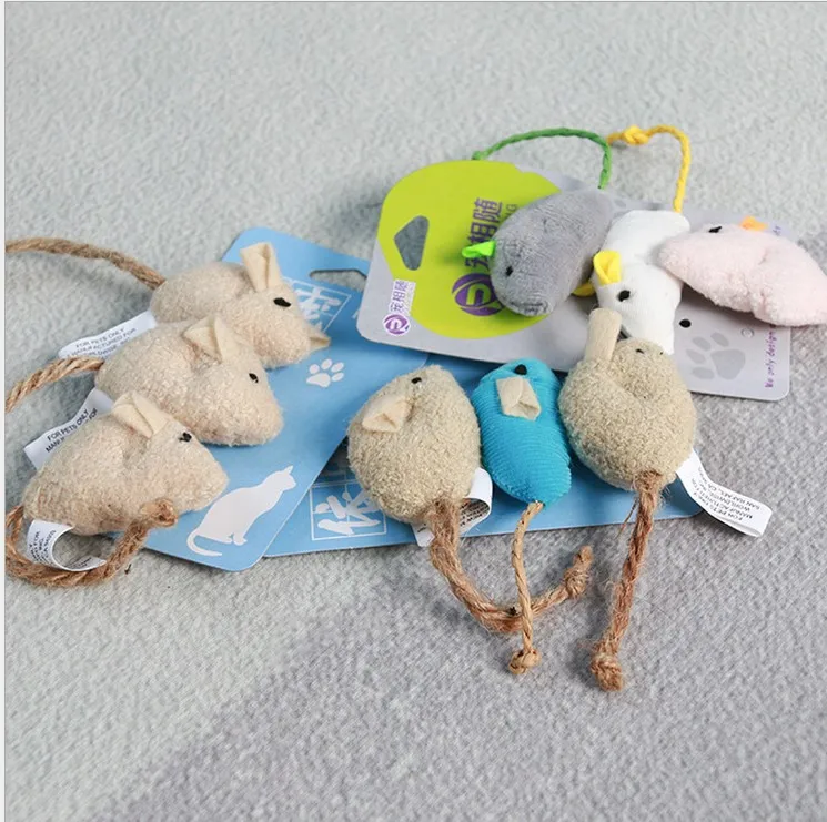 

3pcs New Plush Simulation Mouse Cat Toy Plush Mouse Cat Scratch Bite Resistance Interactive Mouse Toy Palying Toy For Cat Kitten