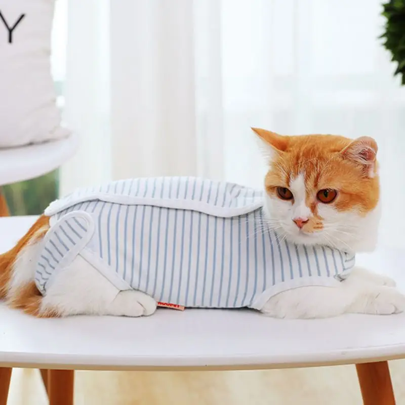 

Cat Recovery Suit Sterilization Care Pet Kitten Anti Bite Prevent Lick After Surgery Wear Summer Vest