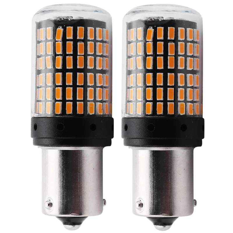 

2 шт. супер яркий нет Hyper Flash 1156 Canbus автомобиля светодиодный светильник Ba15S P21W 144Smd 3014 автомобильные светодиоды с чипом светодиодный поворотни...