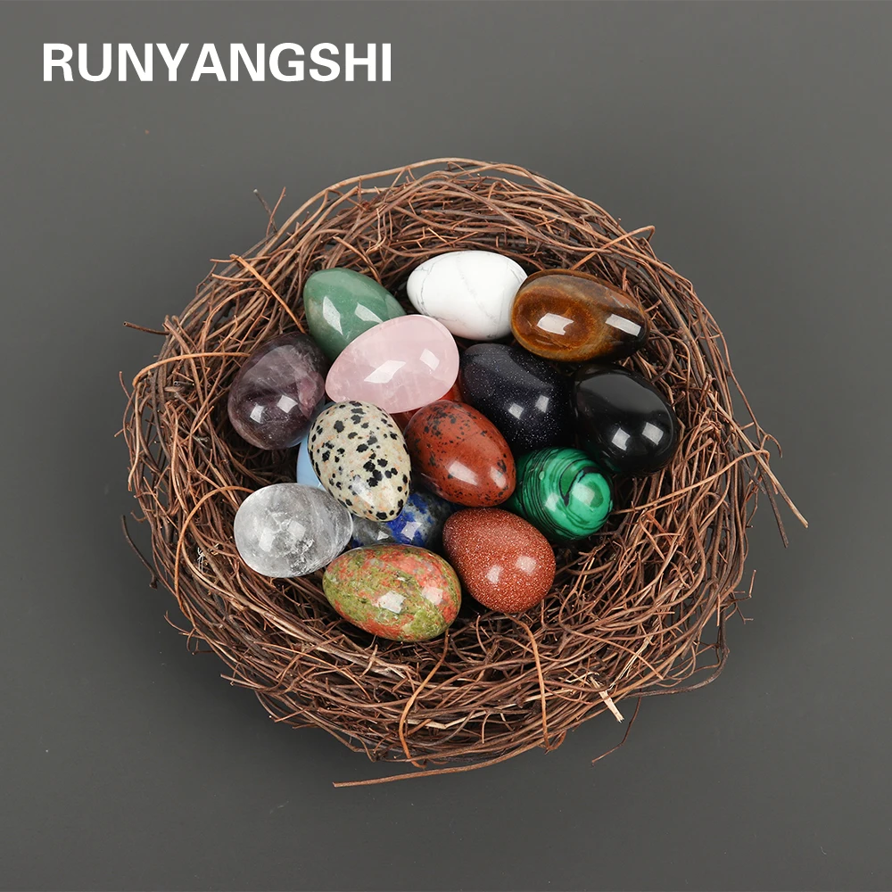 Натуральный хрустальный камень в форме яйца 30x20 мм лечебный Хрустальный Кегель