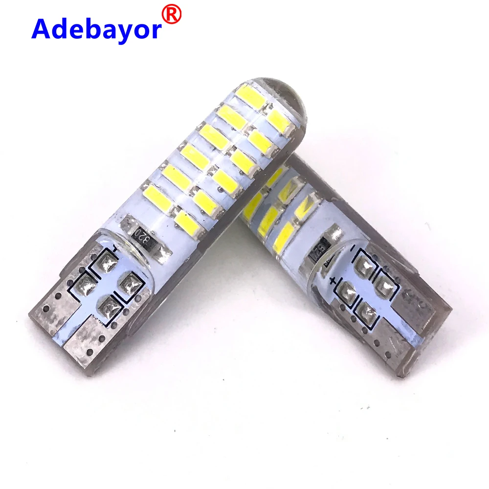 4 шт. силиконовые светодиодсветодиодный лампы T10 W5W 192 168 501 24SMD 24 SMD 3014|Сигнальная