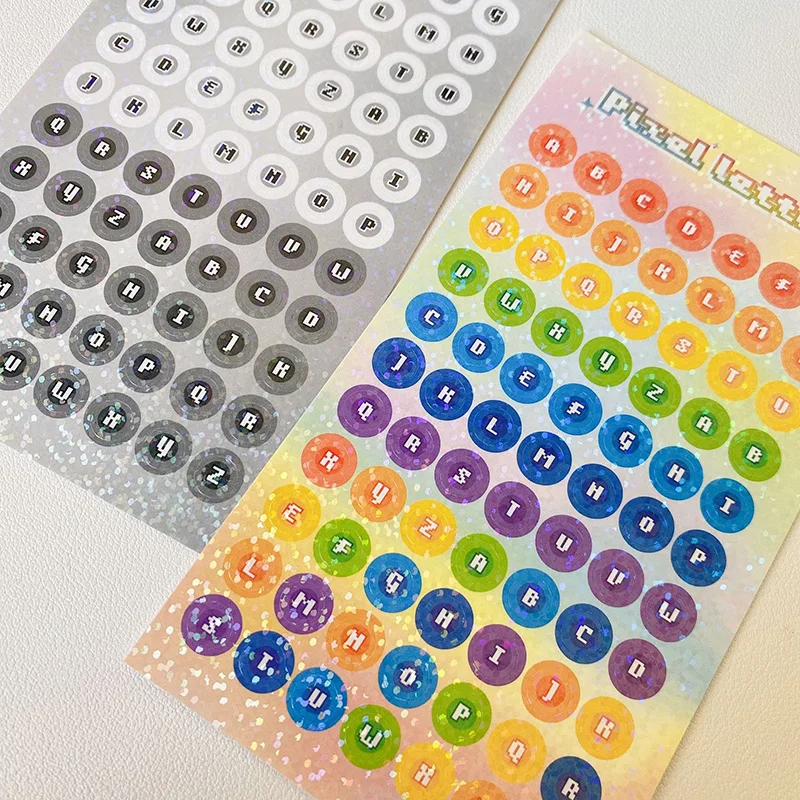 Милые Носки с рисунком радужных пикселей изображением букв алфавита Дики