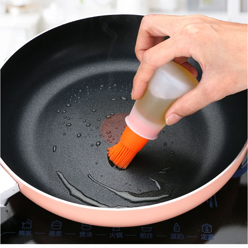 Food grade silicone barbecue brush high temperature resistant oil baking tool bottle does not depilate | Дом и сад
