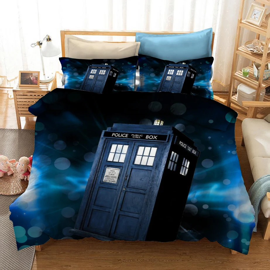 

Doctor Who 3D Printed Bedding Set Duvet Covers Pillowcases Comforter Bedding Set Bedclothes Bed Linen(NO sheet)