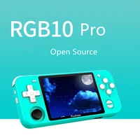 powkiddy new rgb10 pro retro handheld game console for psp game player double joystick open source game console for ps children