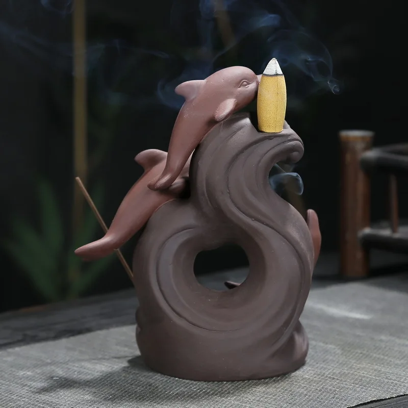 Ароматическая курильница в виде дельфина домашний декор для комнаты поджигатель