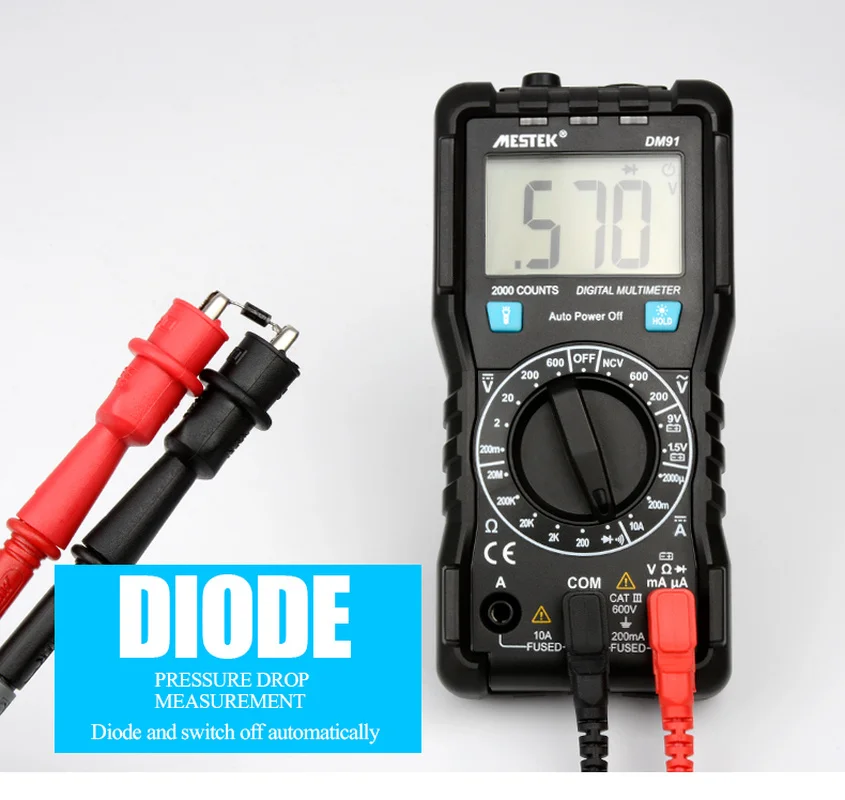 MESTEK DM91A digital tester multimeter mini pocket DC AC voltage current ammeter 9999 counters multitester | Инструменты
