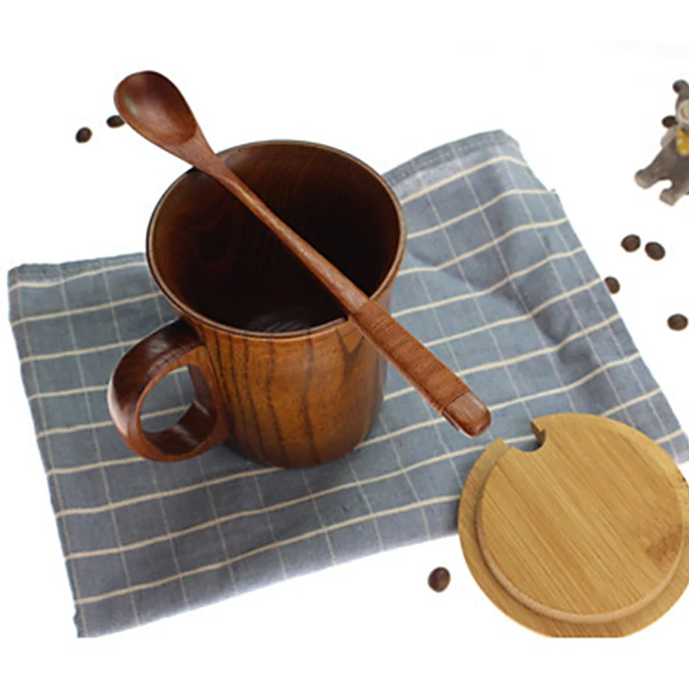 Кофе винтажная кружка безопасный деревянный чай пива воды с ручкой чашки ручной