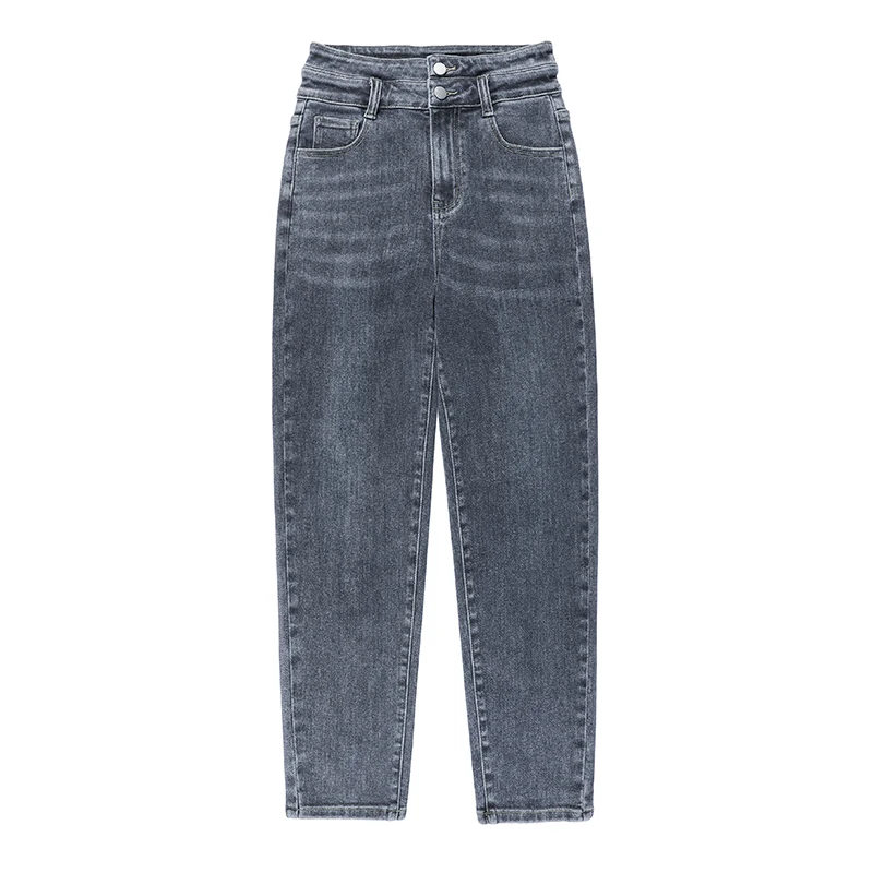 

New Autumn and Winter 2020, Women's Increased Size Slim Waist Loose Wide Leg Pants, Personalized Radish Pants, Jeans Fashion