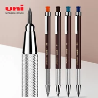 1pcs uni mechanical pencil 2 0 mh 500 metal pen grip hexagonal rod thick head drawing comic design student stationery