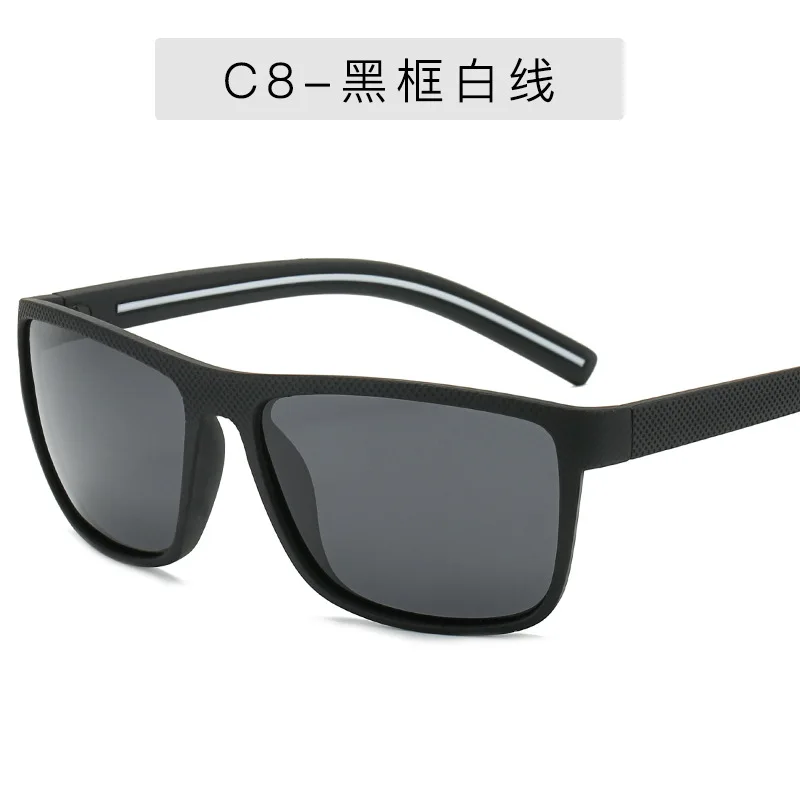 Квадратные мужские поляризованные солнцезащитные очки для вождения рыбалки