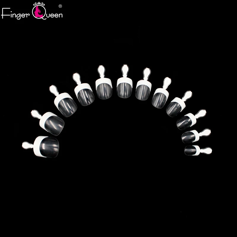 

24Pcs/Bag With Handle Full Coverage Of Short Nails Natural Effect Perfect Fit Tips Suitable For Professional Salons