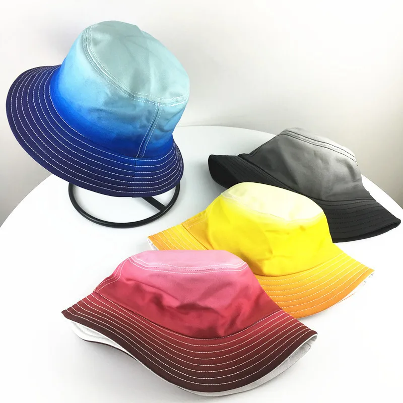 

Cotton Print Bucket Hat Fisherman Hat Outdoor Travel Hat Sun Cap Hats for Women and Men 43