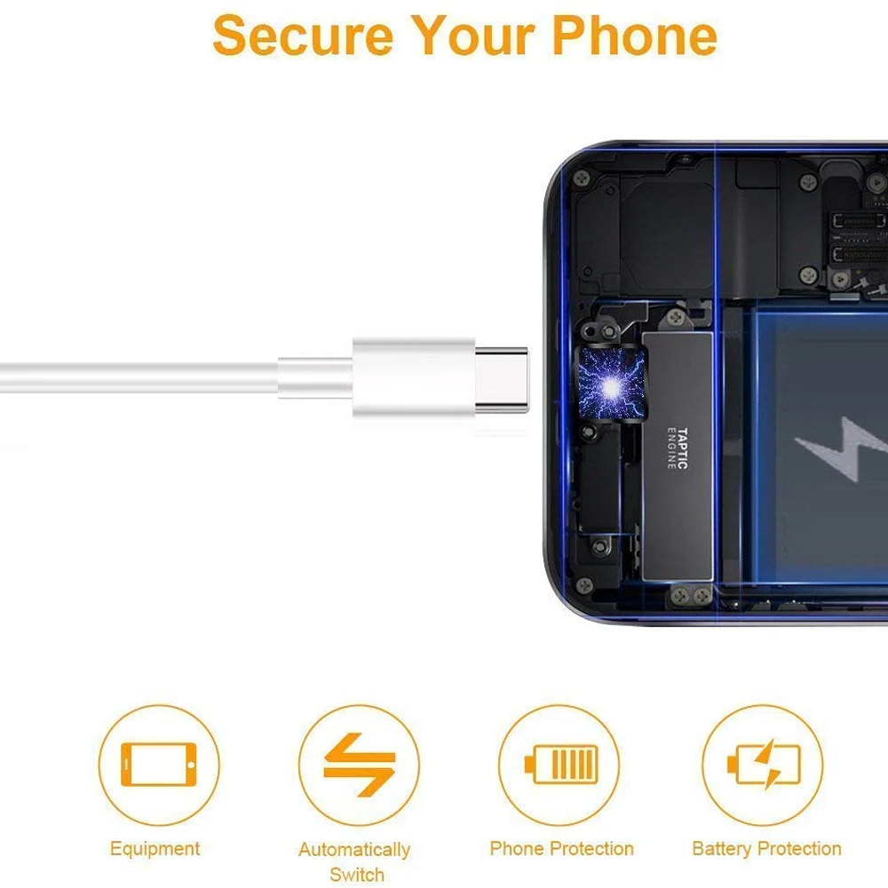 USB Type C Cable for Samsung Galaxy S10 S9 to A TPE Charging Data Sync 2A 2.0 Cord Xiaomi Redmi | Мобильные телефоны и