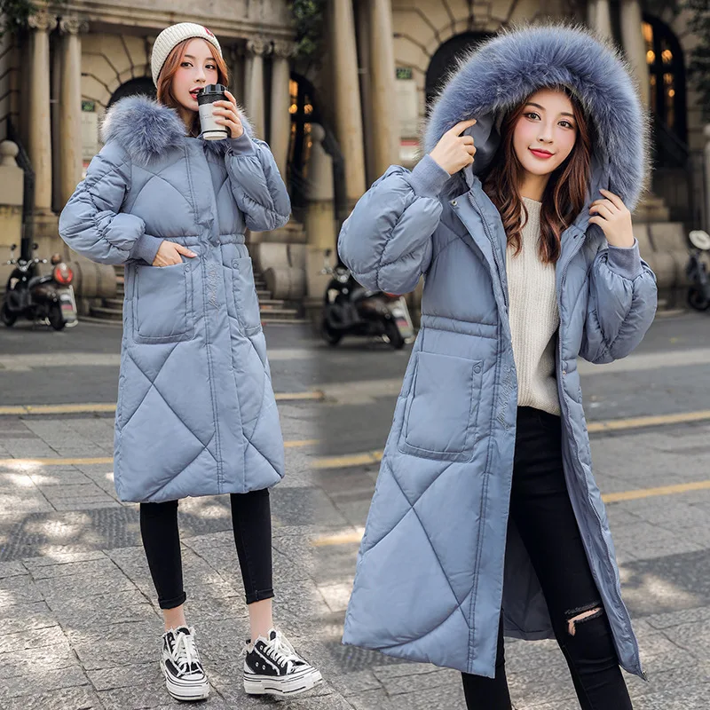 Горячая Распродажа зима 2019 плотный пуховик с хлопковой подкладкой большой