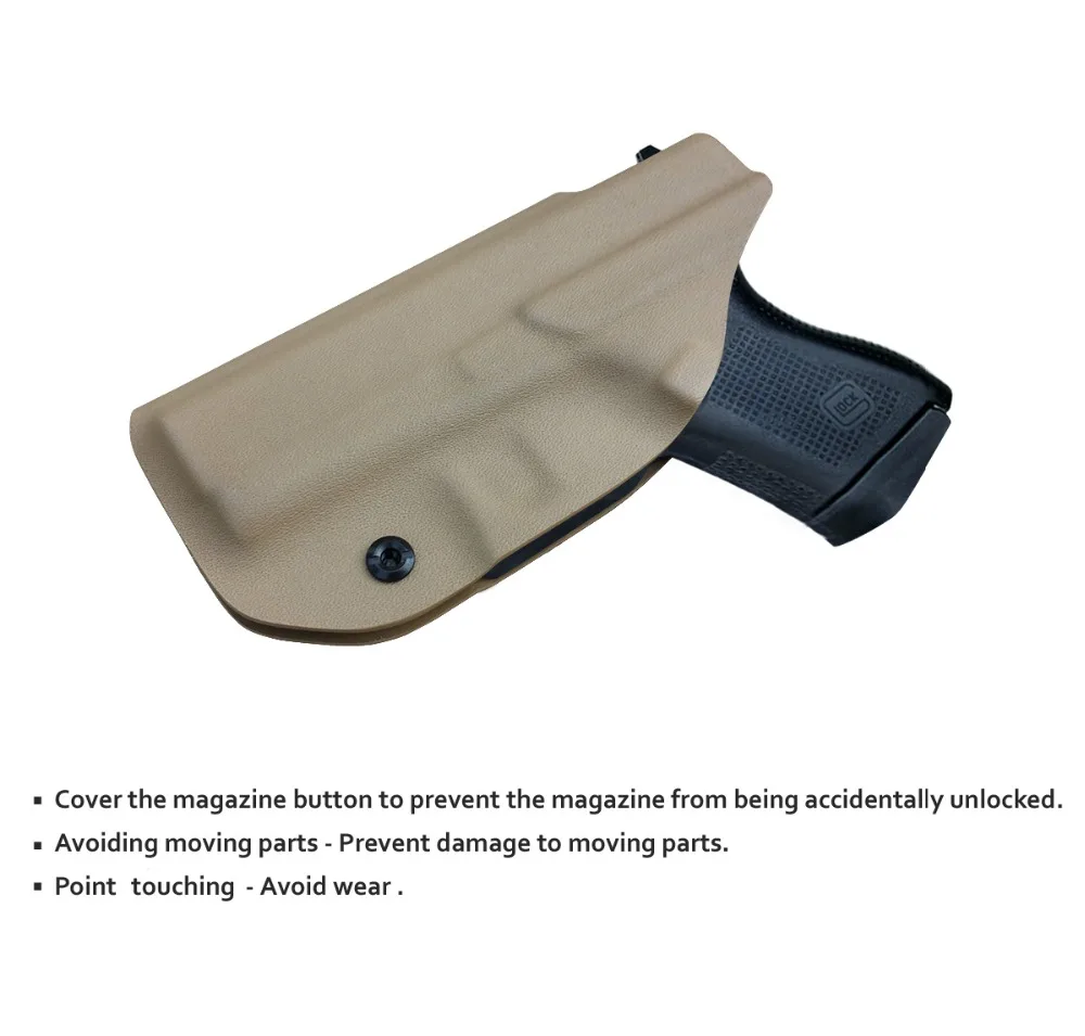 BBF Make IWB Тактический KYDEX пистолет кобура Glock 19 17 25 26 27 28 43 22 23 31 32 Внутри Скрытого Ношения кейс для пистолета аксессуары