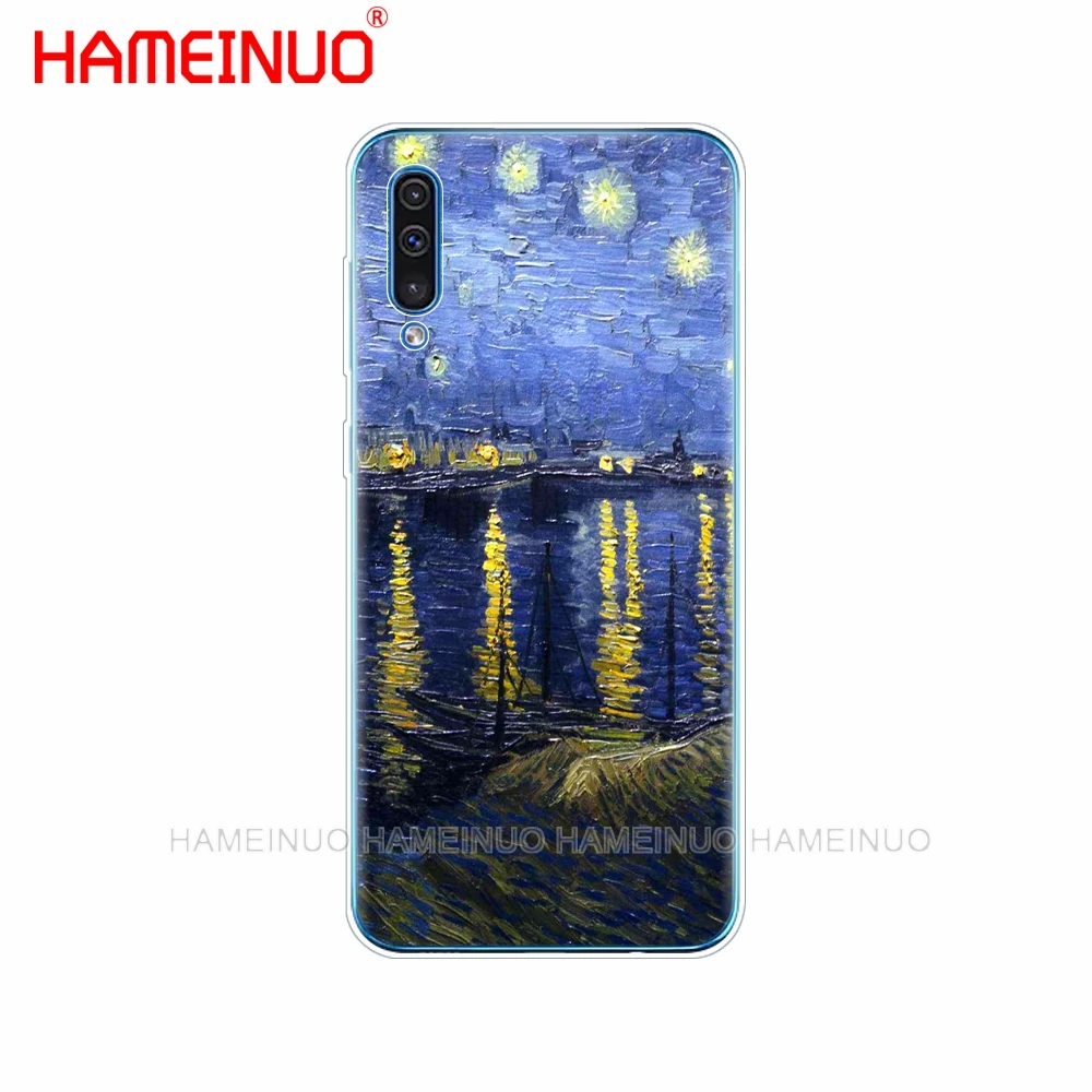 silicon phone cover case for Samsung Galaxy S10 E PLUS A10 A20 A30 A40 A50 A70 A10E A20E M20 coque bumper Van Gogh Starry Night | Мобильные