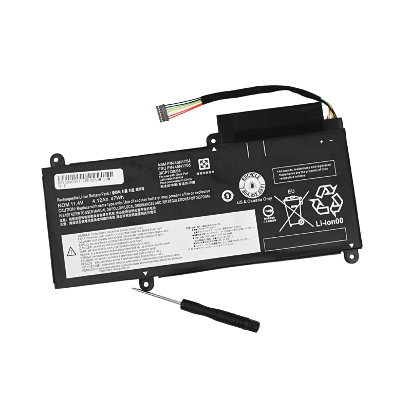 Аккумулятор ApexWay 47WH 45N1754 45N1755 для Lenovo E450 E450C E455 E460 E460C 45N1756 45N1757 ноутбука 11 4 в 47Wh |