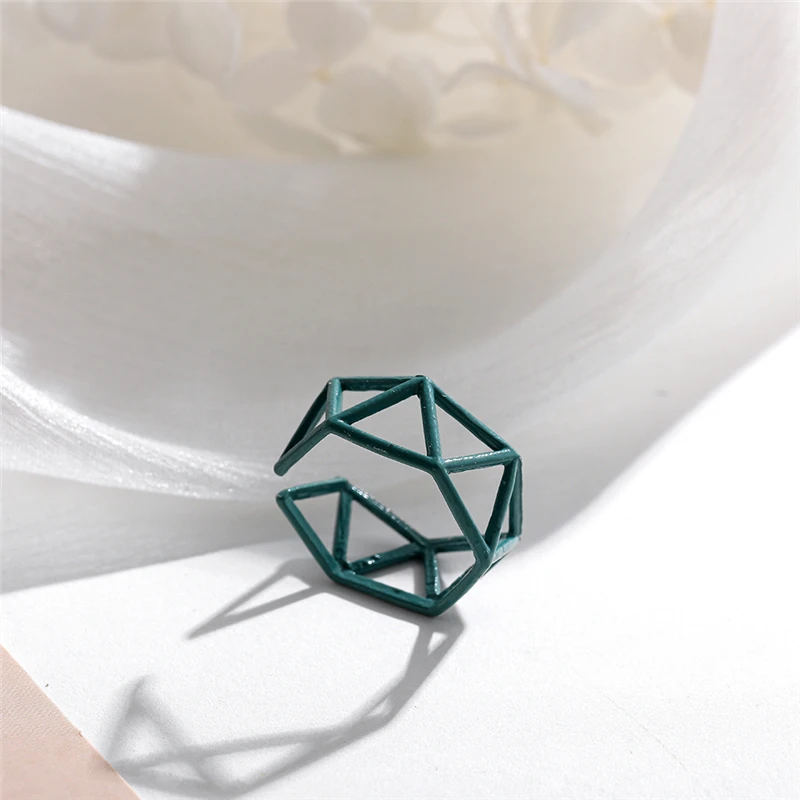 

ROXI Copper Lovely Korea Hand Painted Open Rings for Women Girls Summer Jewelry Gift Anillos Colorful Metal Enamel Finger Rings