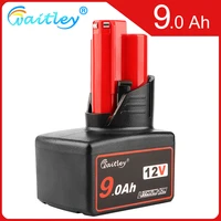 12v 9 0ah li ion battery for milwaukee 12volt cordless power tools m12 lithium ion xc high capacity battery 48 11 2401 2402 2440