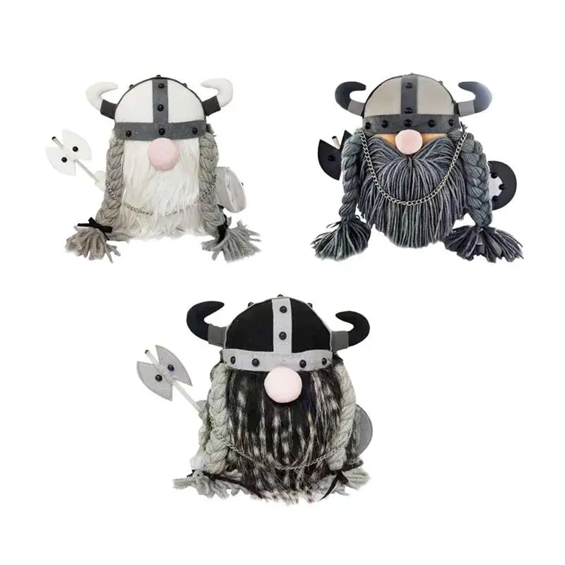 

20cm Animal Plush Toy Knight Gnomes Viking Doll Plush Knight Dwarf Doll for Desk Living Room Bedroom Decor