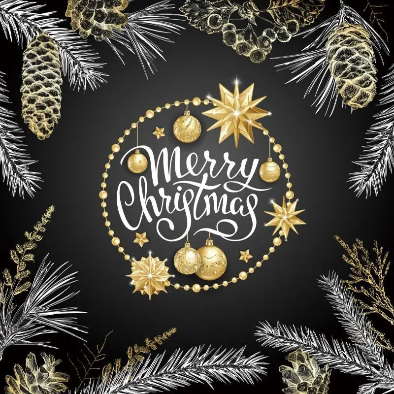 

Merry Christmas And Happy New Year Photography Backdrop Snow 2021 Santa Claus Kids Celebration Party Snowflake Background Photo