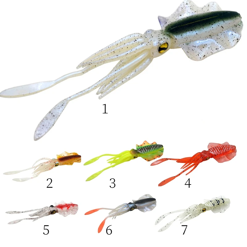 

1Pcs 15g 15.5cm Soft Squid Bait Cuttlefish Lure Luminous Lure Simulation fishing bait For Sea Fishing Wobbler Bait