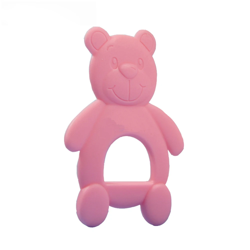 

Cute Baby Teether Silicone Chewing Teethers Food Grade Safety Infant Teething Newborn Tooth Bears Kid Children Training Toys