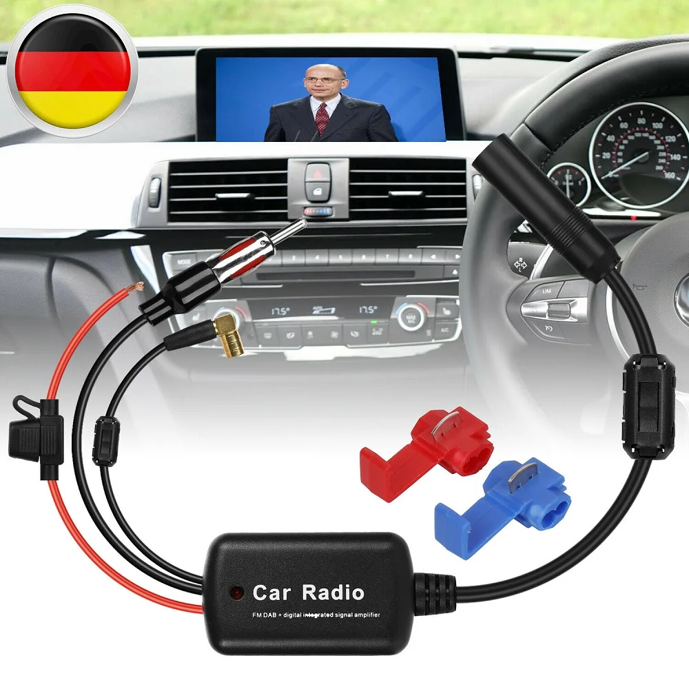 

Car Radio Antenna FM/AM Radio Signal Amplifier Antenna Splitter Amplifier Car Radio Antenna Amplifier FM Frequency Switch