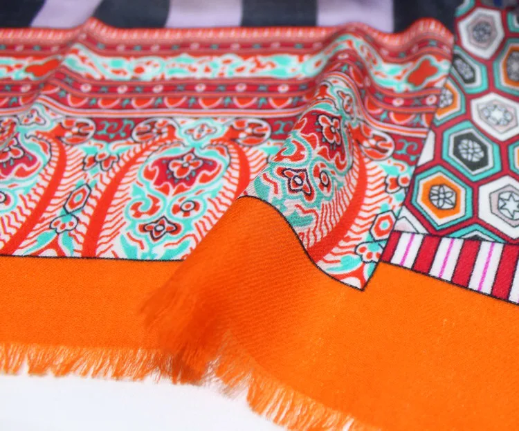 Роскошный брендовый шарф для женщин зимний теплый 100% чистый кашемир мягкие