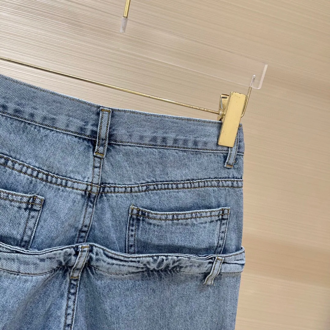 Spring New 2021 Women High Quality Patchwork Waist Denim Pants Female Casual Jeans Ddxgz2 2.22