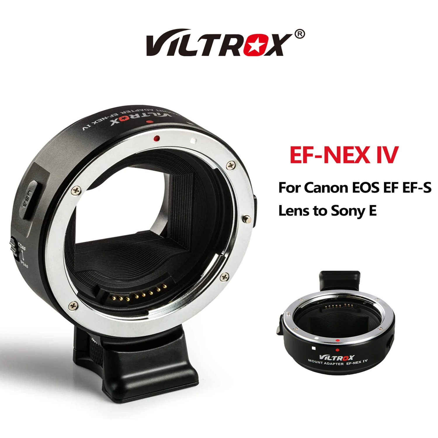 Кольцо-адаптер Viltrox для объектива с автофокусом Canon EOS EF фотообъектив Sony E Mount NEX Full