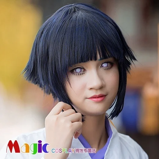 

Cosplay Wig Naruto Hyuga Hinata Wig Young Version Upturned Short Hair Cos Wig