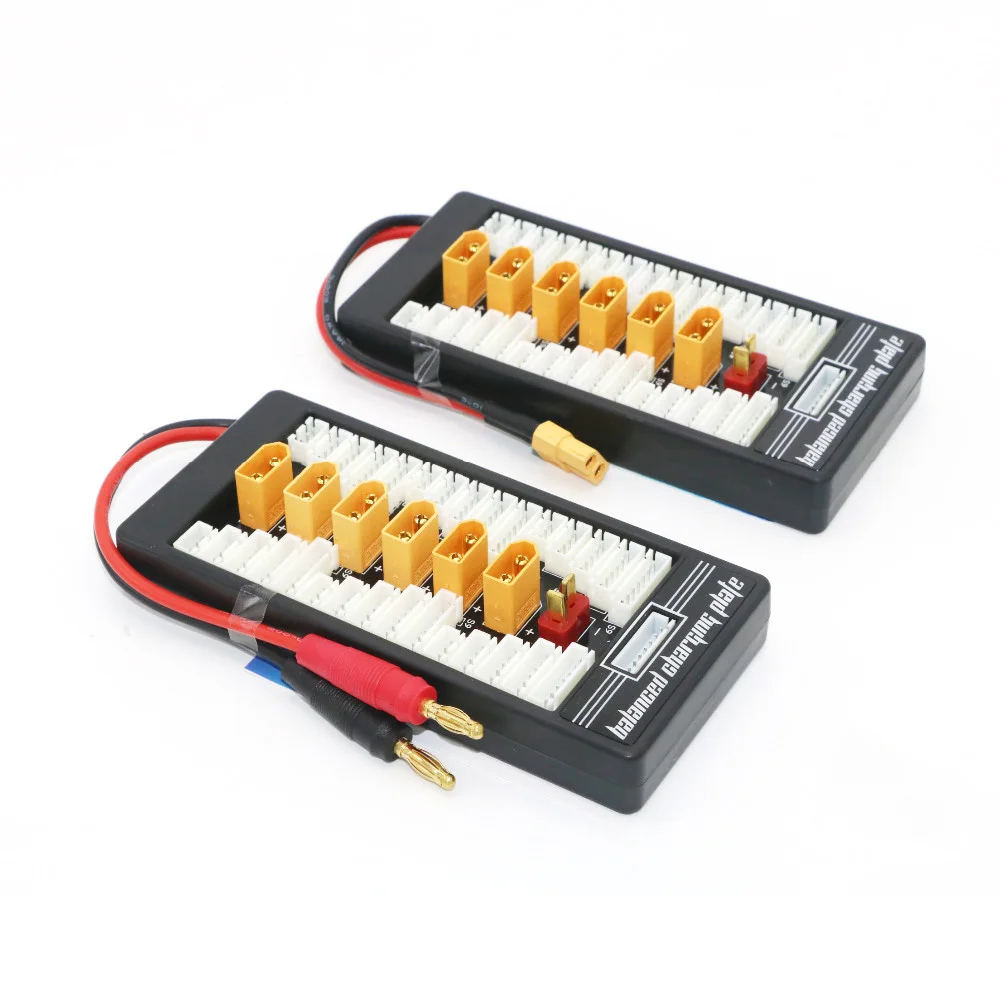 XT60 XT90 XT30 JST Т-образный штекер баланса Lipo Батарея параллельная зарядная плата 2-6S