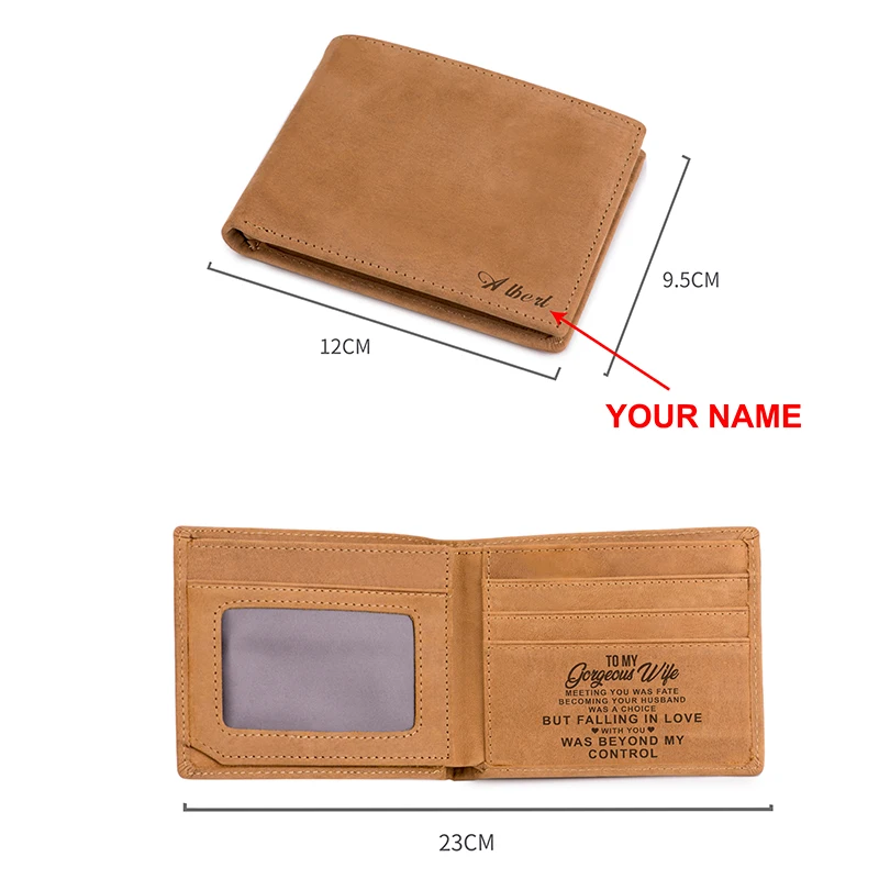 Кошелек BOBO BIRD из натуральной кожи для мужчин и женщин гравировка вашего имени с