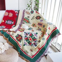 plaid blankets knitted nordic sofa towel sofa cover full blanket striped room bedside blanket for home decoration cobertor manta