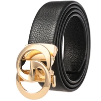 designer buckle top layer leather belt for men and women gift formal ceinture homme business cowboy waistband male