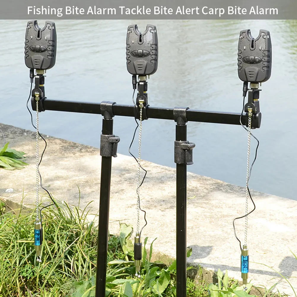 

3PCS Wireless Digital Fishing Alarm Fishing Bite Alarms Fishing Receiver Sound Alert Led Alarm Indicator With Portable Case