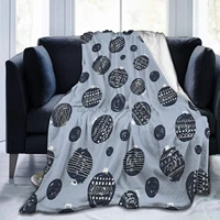 christmas blue bauble bed blanket for couchliving roomwarm winter cozy plush throw blankets for adults or kids