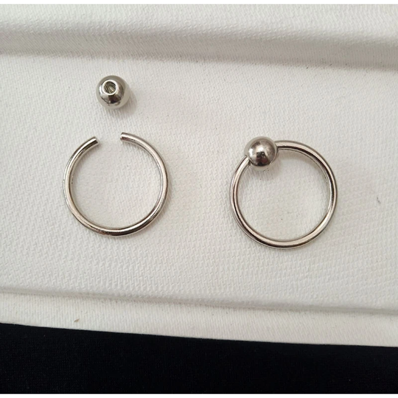 

Men's Stainless Steel Cuff Links Spiral Buckle Cufflink Silver Neckline Buckle Coat Buckle for Groomsmen Groom Wedding