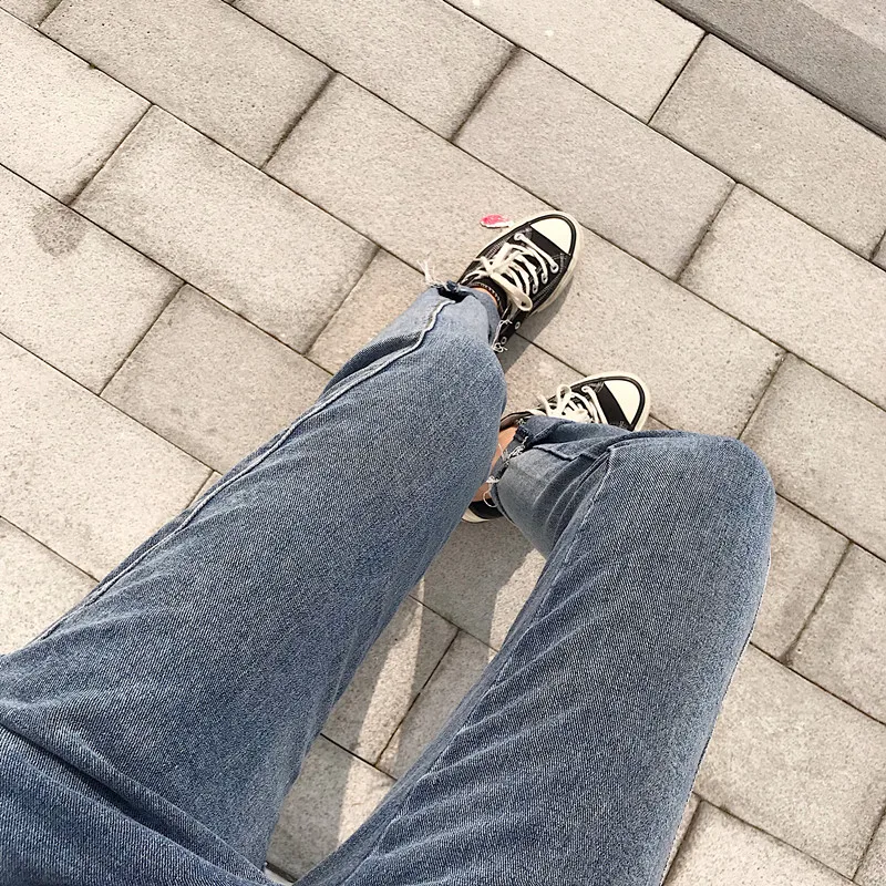 Джинсы женские весенне летние модные Элегантные Простые универсальные уличные